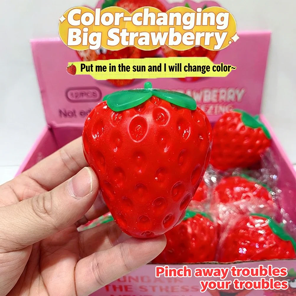 Kids Toys Cars - Life-Like Strawberry Squishy Satisfying Slow Rising