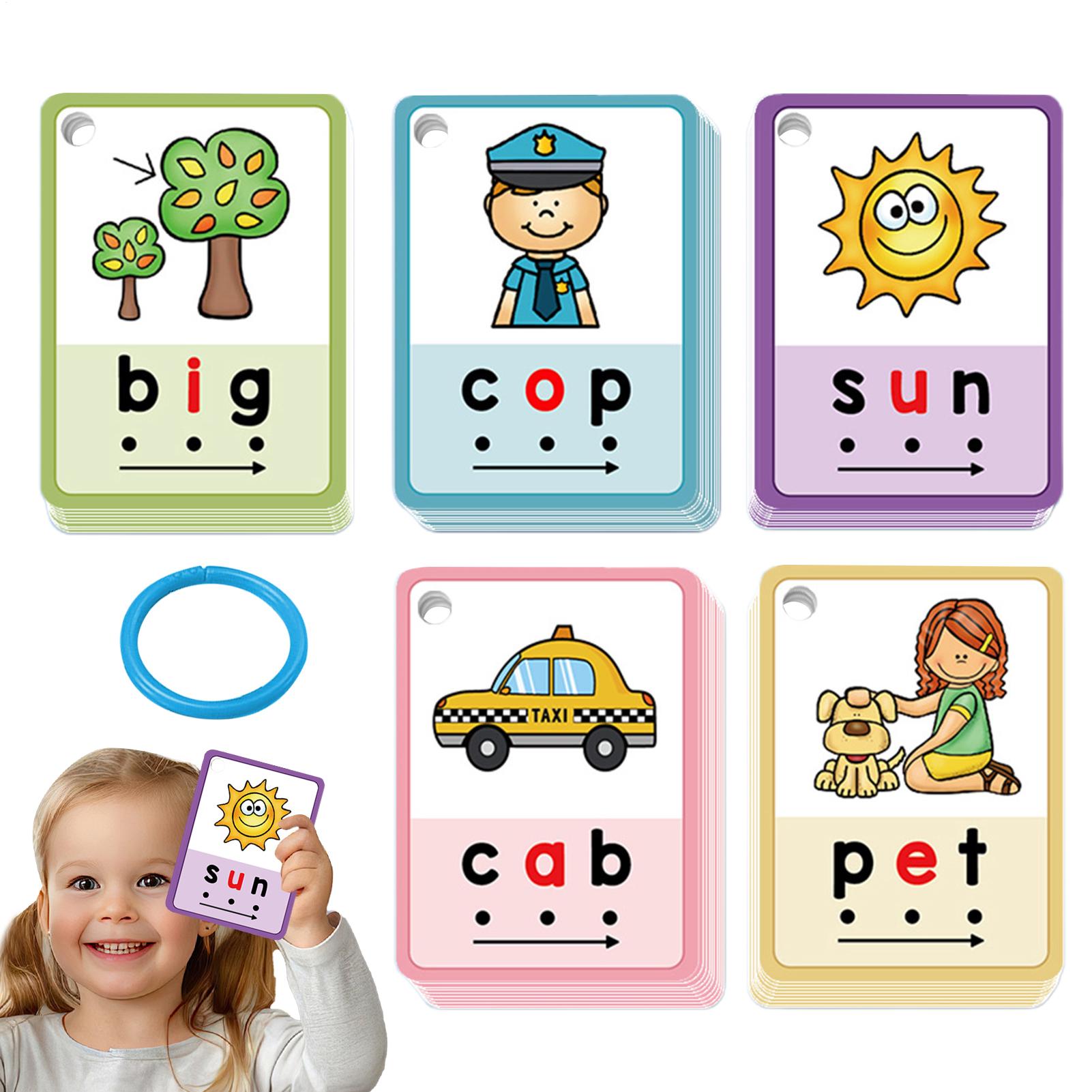 Educational Flash Card - Phonics Flash Cards 70 Pieces Letter