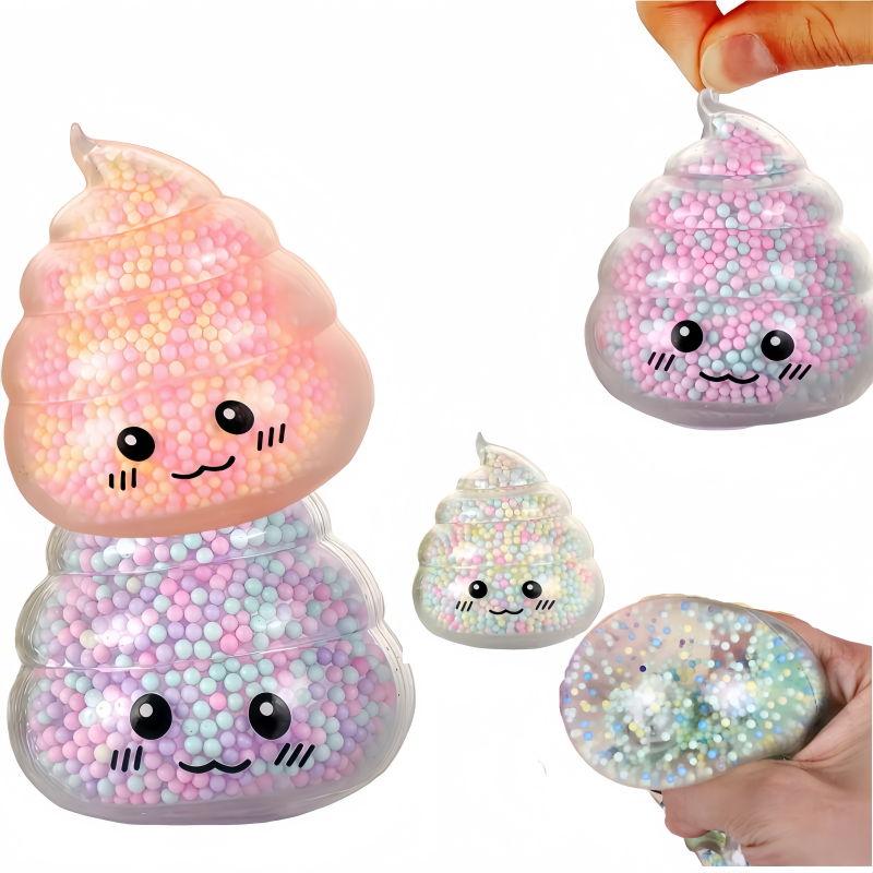 Kids Toys Basket - 2PCS Squishy Poop Stress Relief Balls
