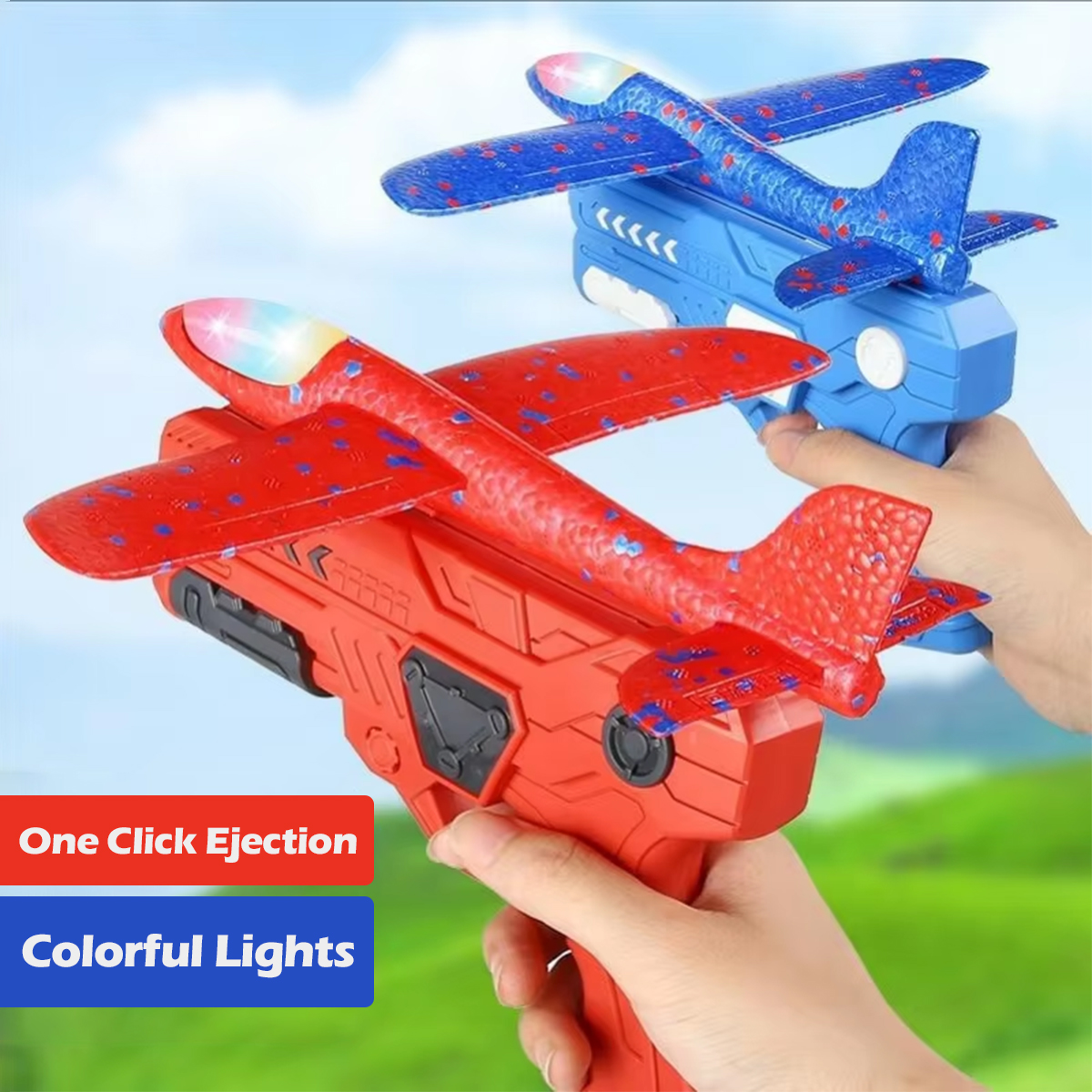 Catapult Launcher Toy - Kids Foam Aircraft 10M Launcher Catapult