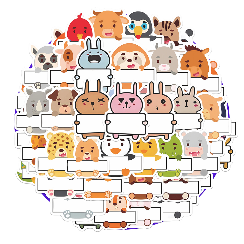Kids Toys Names - 10/30/50pcs Funny Cute Cartoon Animal Name