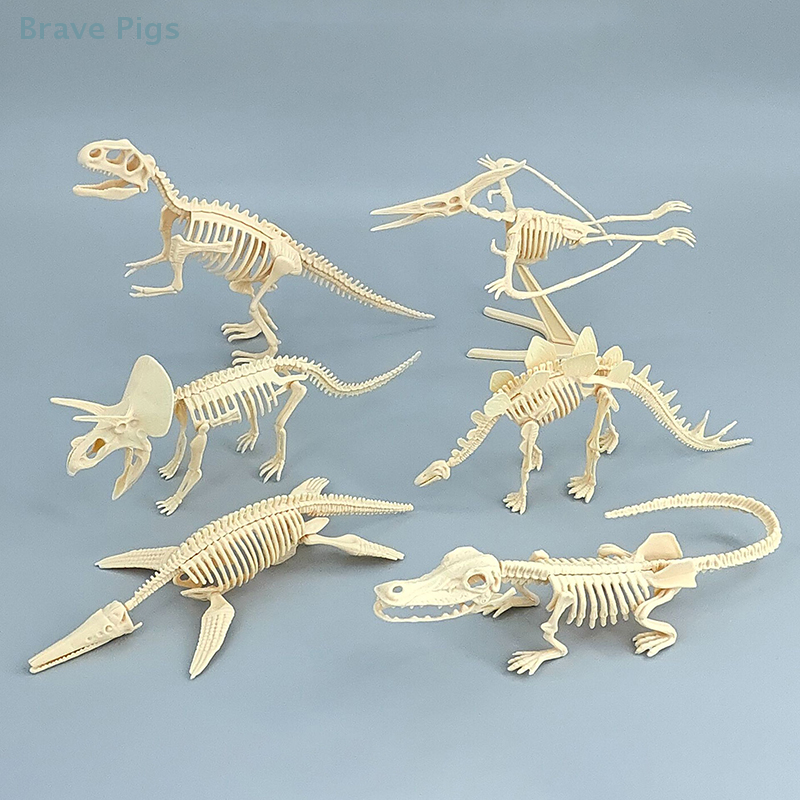 Dinosaur Figurine Set - 1 Set Kid Toy DIY Assembly