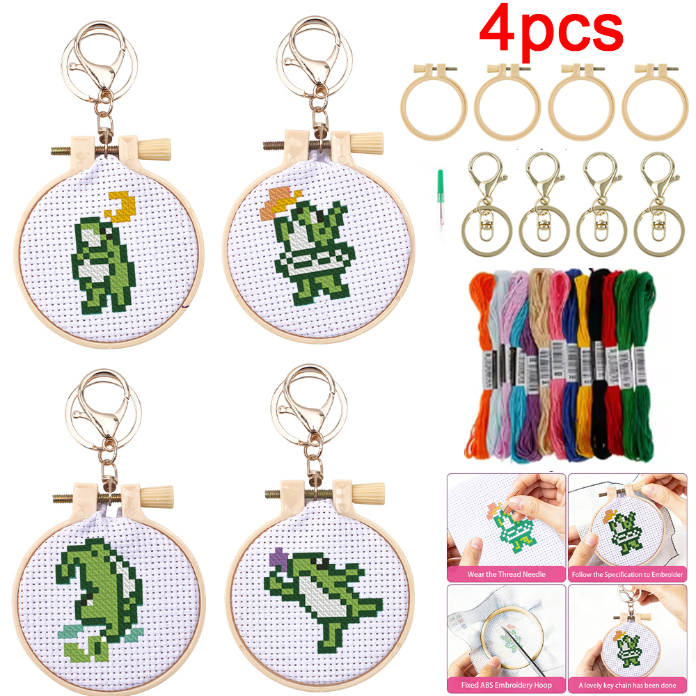 Kids & Toys Expo Saudi Arabia - 4pcs Embroidery Starter Kit DIY Cross