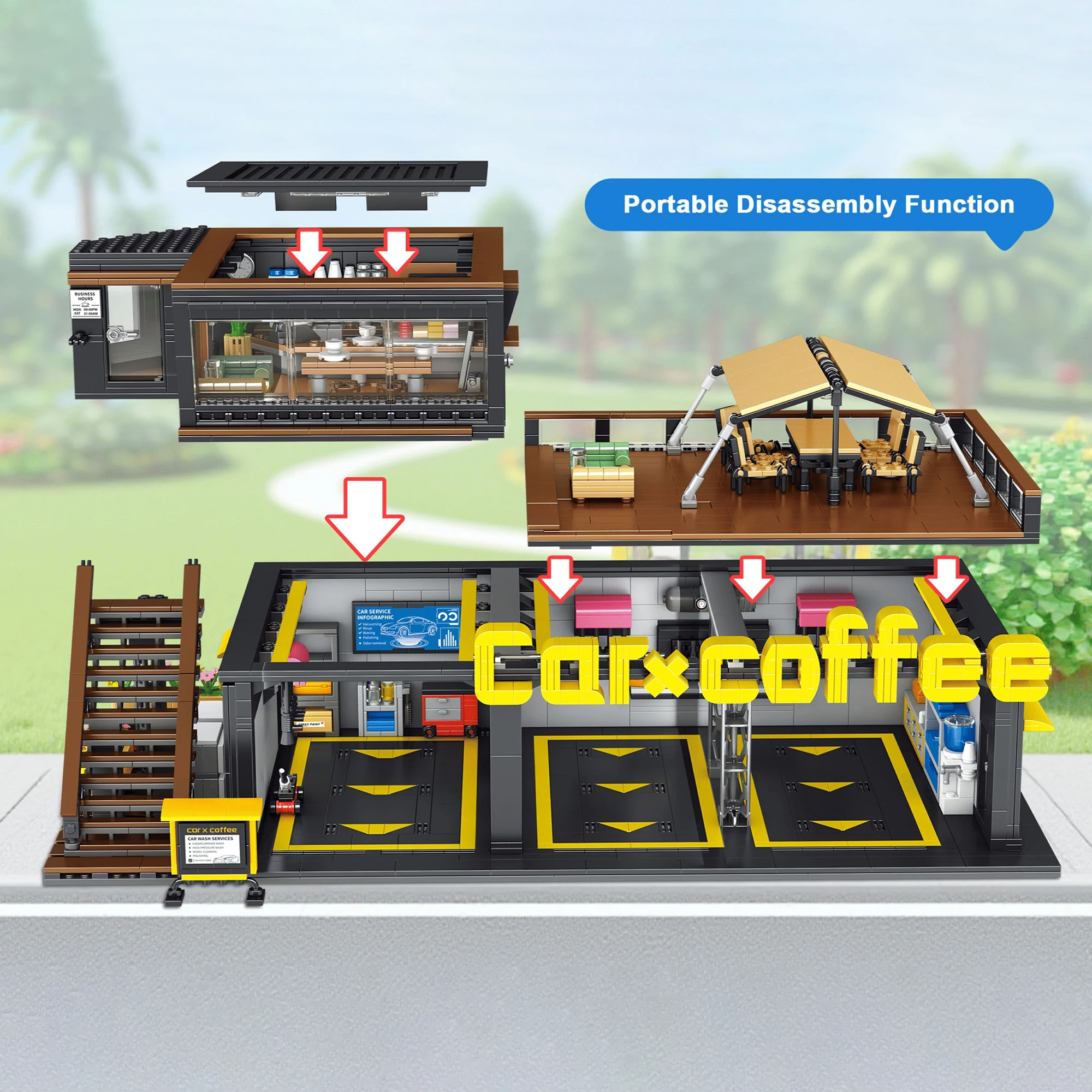 Coffee Auto Repair Shop Coffee - Kids Toys In Store บทวิจารณ์และราคา