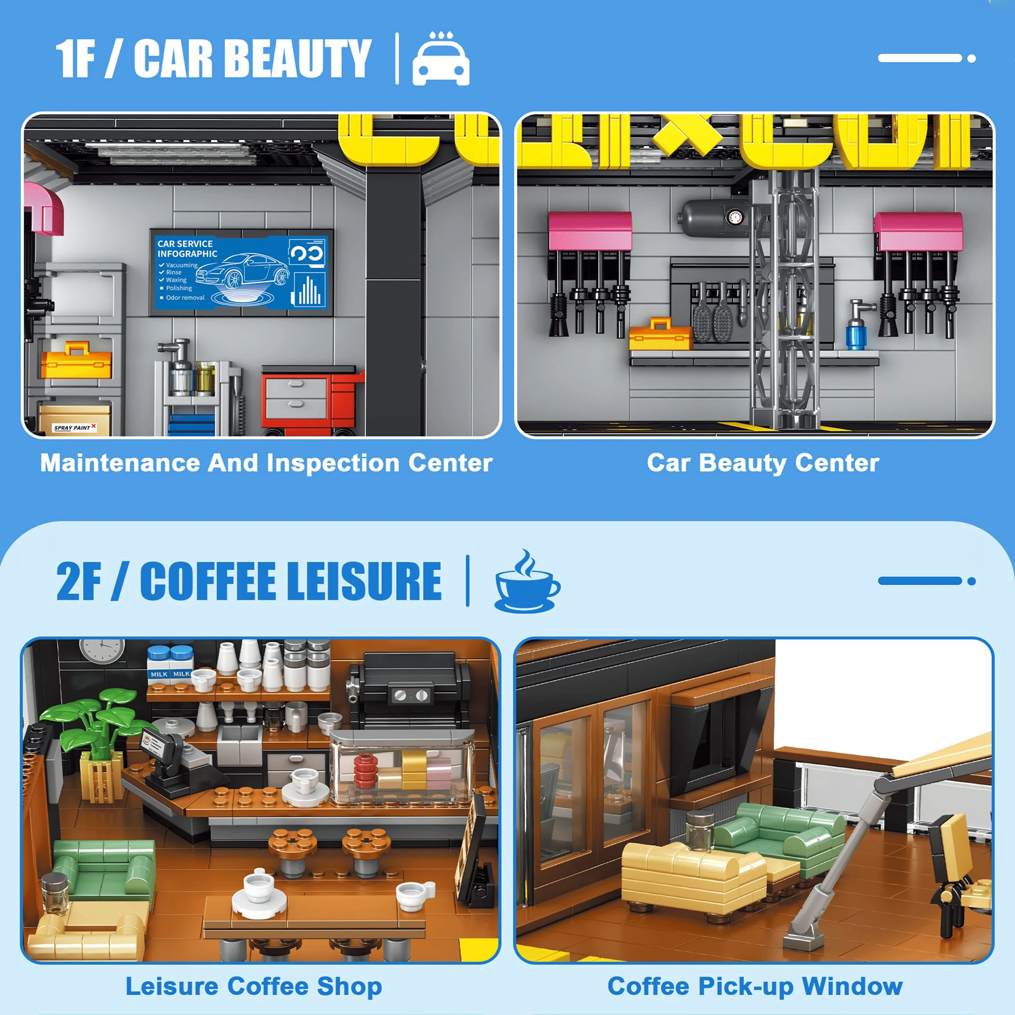 Coffee Auto Repair Shop Coffee - Kids Toys In Store บทวิจารณ์และราคา