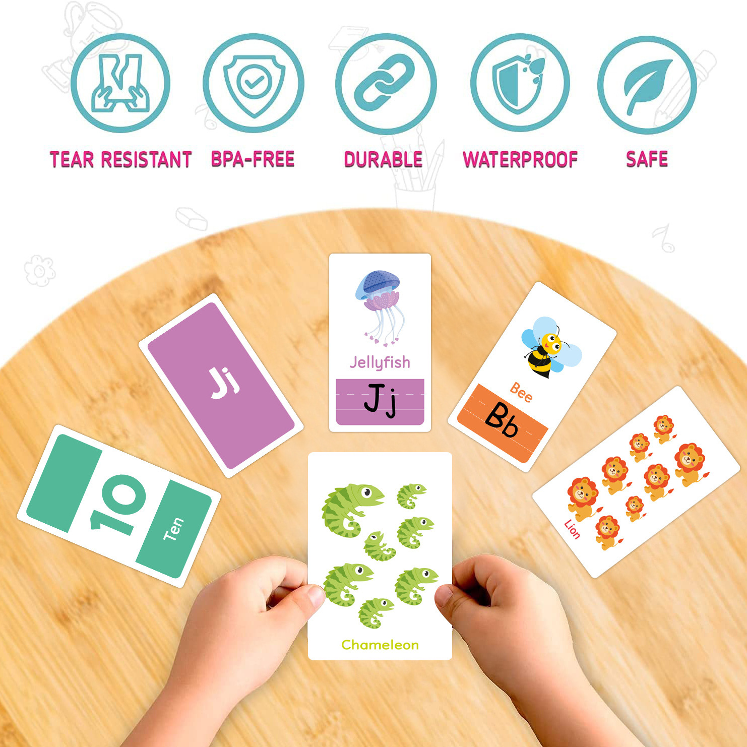 58 Pcs ABC Alphabet Flashcards - Educational Flash Card บทวิจารณ์และราคา