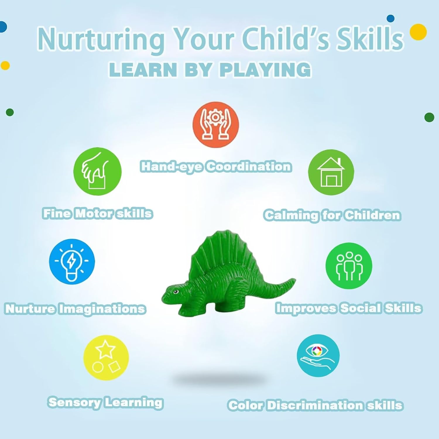 6 Dino Molds Dough Set with 5  - Kids & Toys Expo Saudi Arabia บทวิจารณ์และราคา