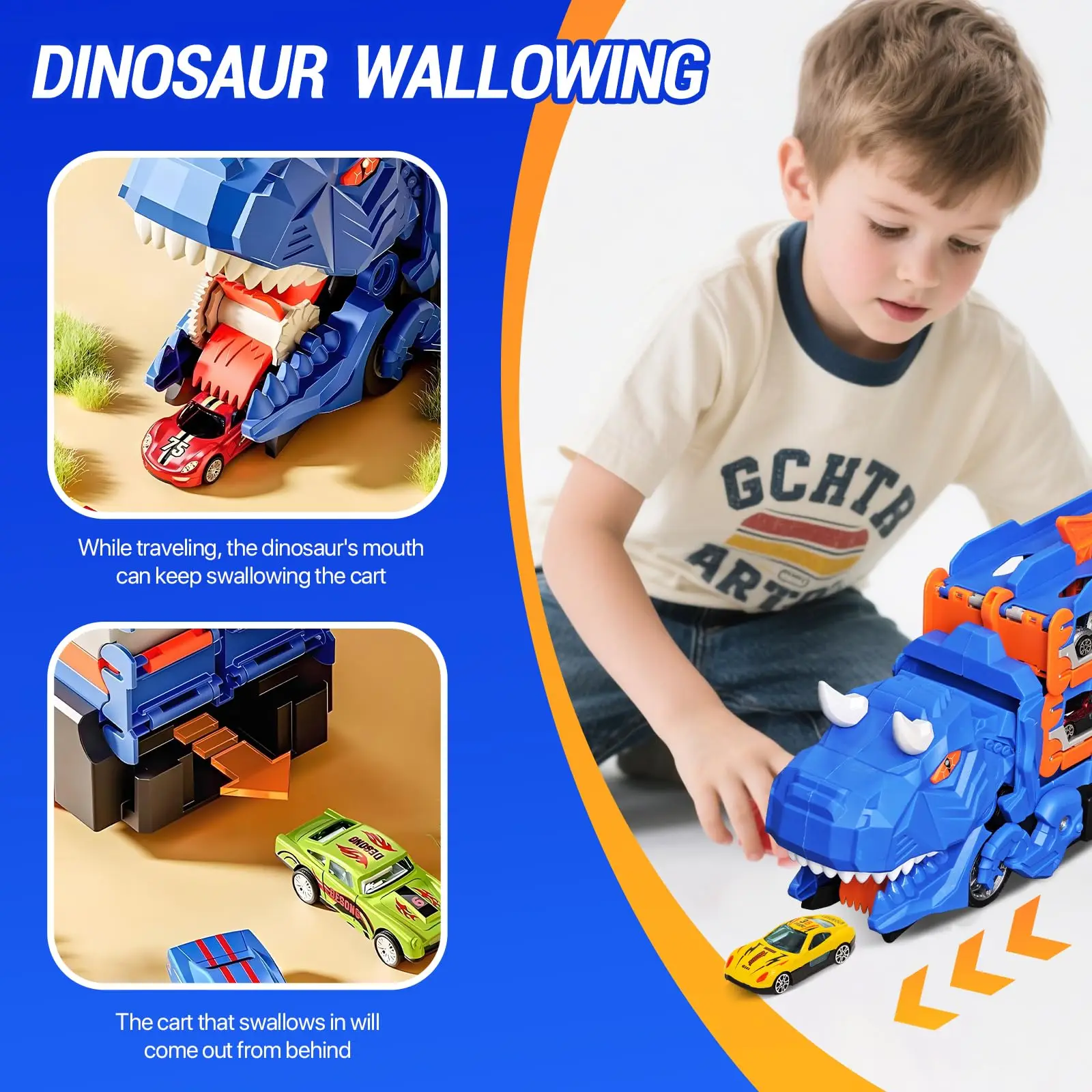 Dinosaur Transport Truck Toy R - Dinosaur Figurine Set บทวิจารณ์และราคา