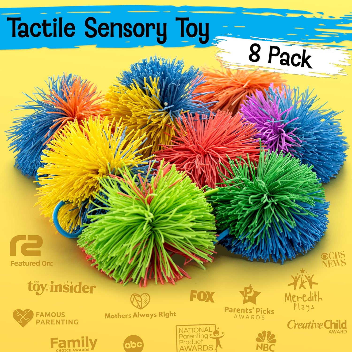 8 Pack Stringy Sensory Balls - - Kids Toys Basket บทวิจารณ์และราคา