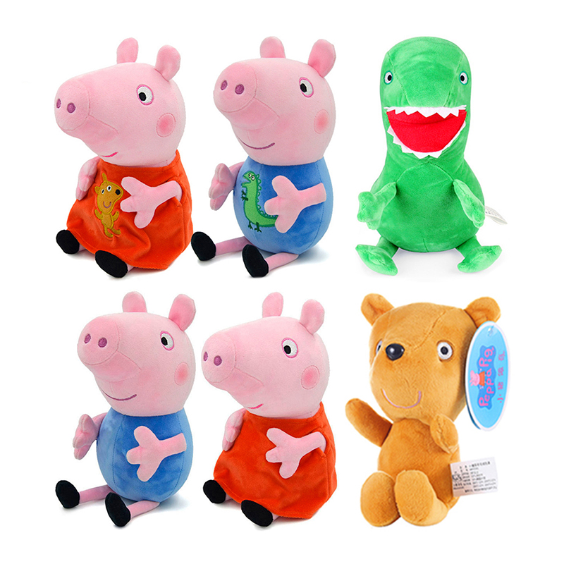 Genuine 19cm Peppa Pig Plush T - Dinosaur Figurine Set บทวิจารณ์และราคา