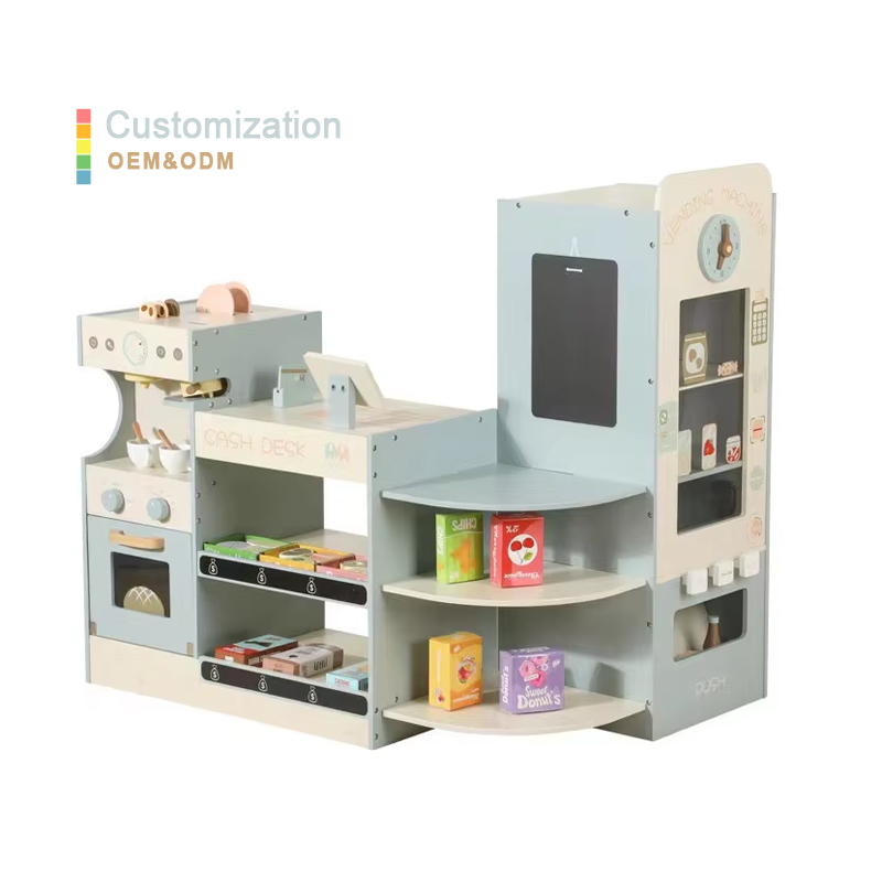 Kids Wooden Grocery Store Play - Kids Toys Vending Machine บทวิจารณ์และราคา
