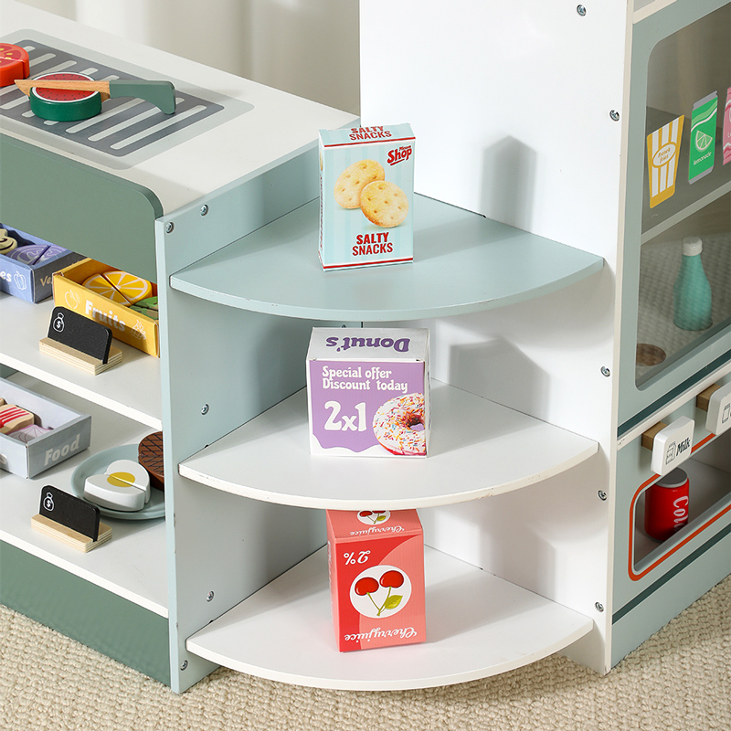 Kids Wooden Grocery Store Play - Kids Toys Vending Machine บทวิจารณ์และราคา