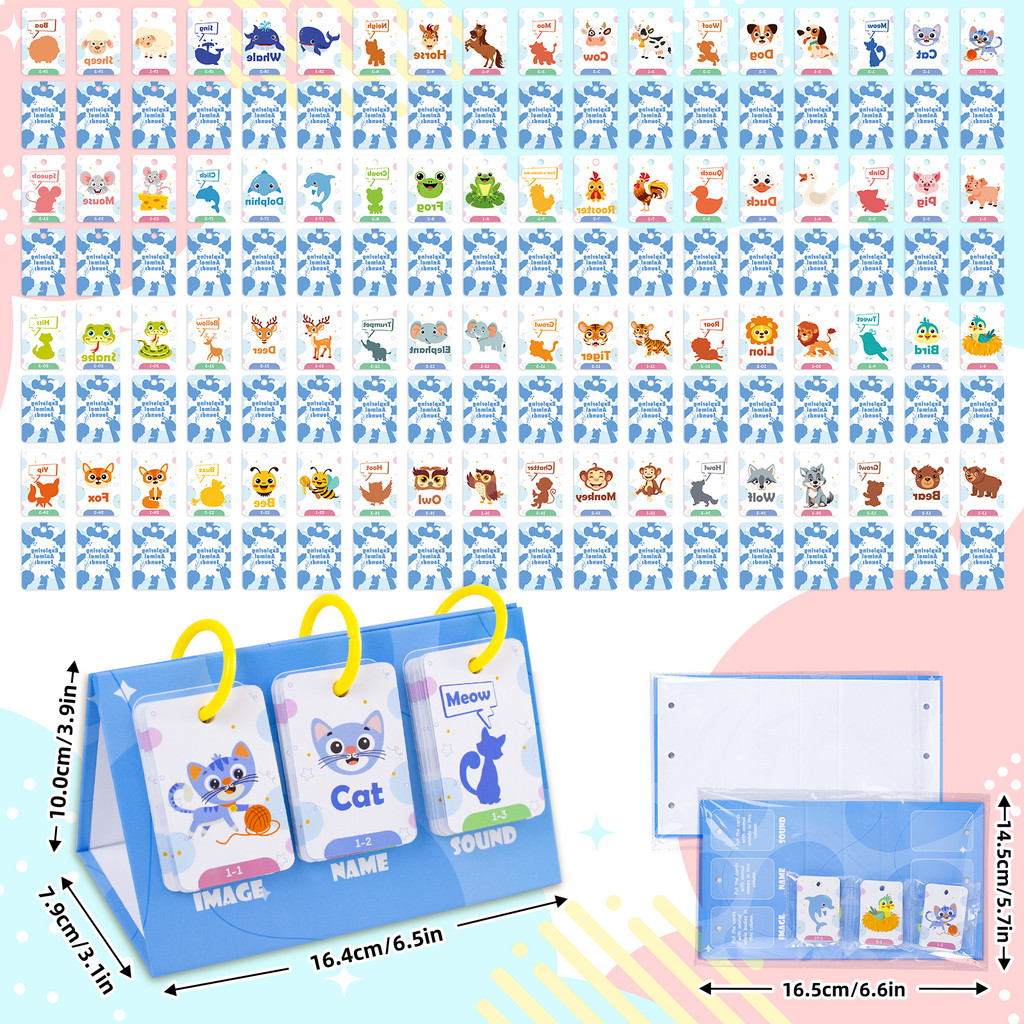 72Pcs Kids Learn Animal Sounds - Educational Flash Card บทวิจารณ์และราคา