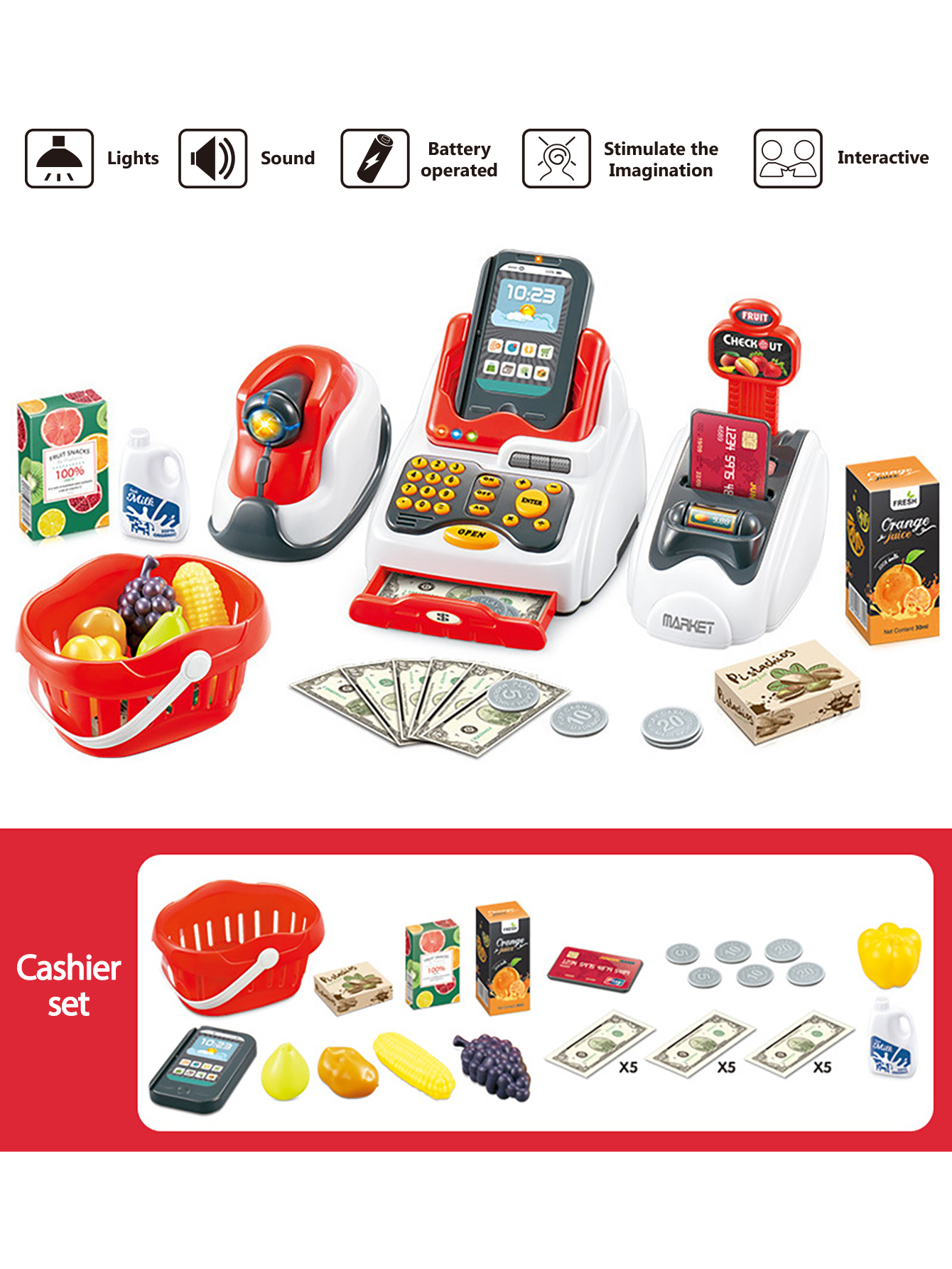 Grocery Store Pretend Play Ele - Kids Toys In Store บทวิจารณ์และราคา
