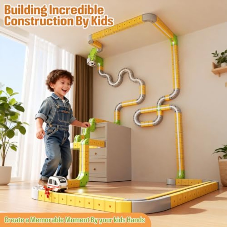 STEM train set for kids 4-8 ma - Kids' Toy บทวิจารณ์และราคา