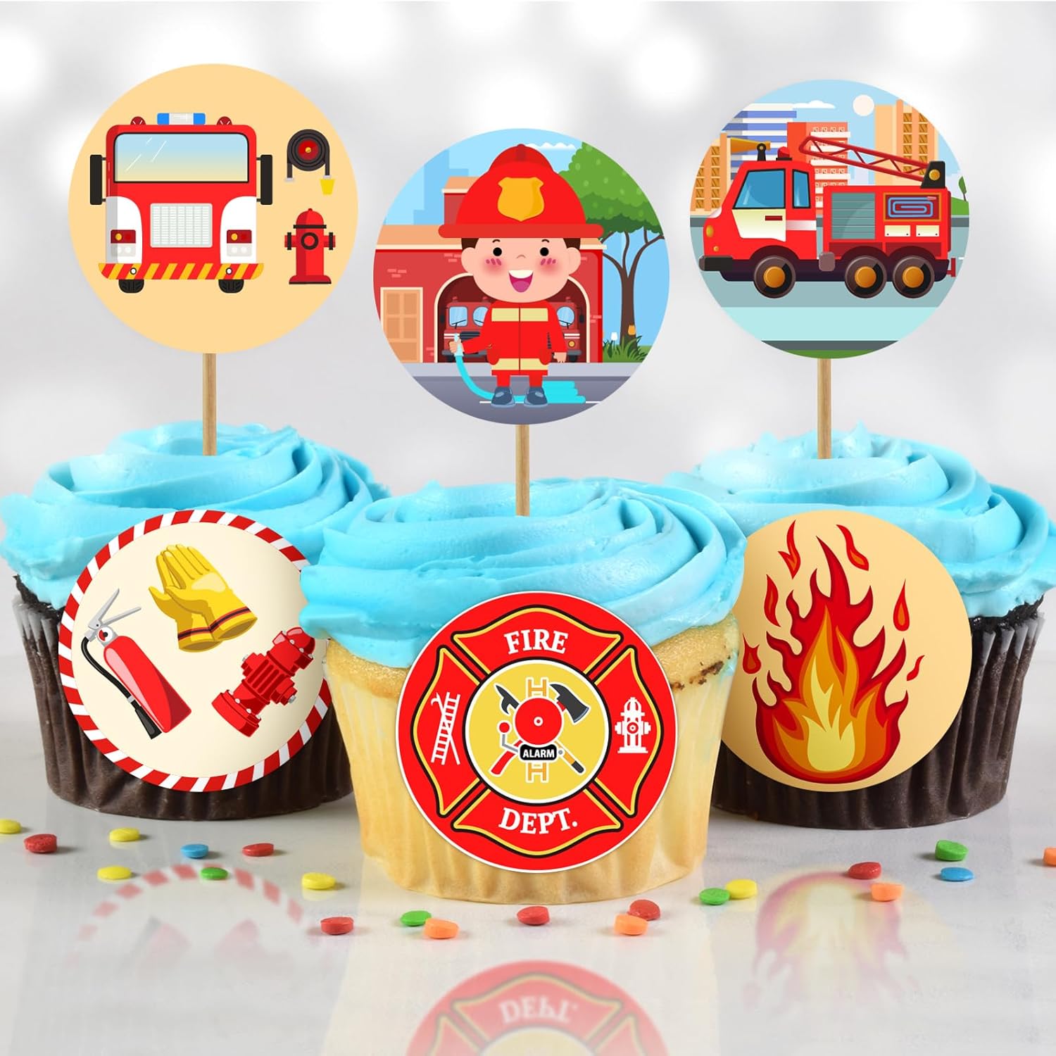 500Pcs Police Stickers Firefig - Kids Toys Names บทวิจารณ์และราคา