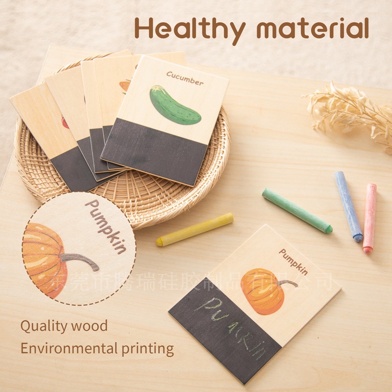 Wooden Cognition Flash Cards W - Educational Flash Card บทวิจารณ์และราคา