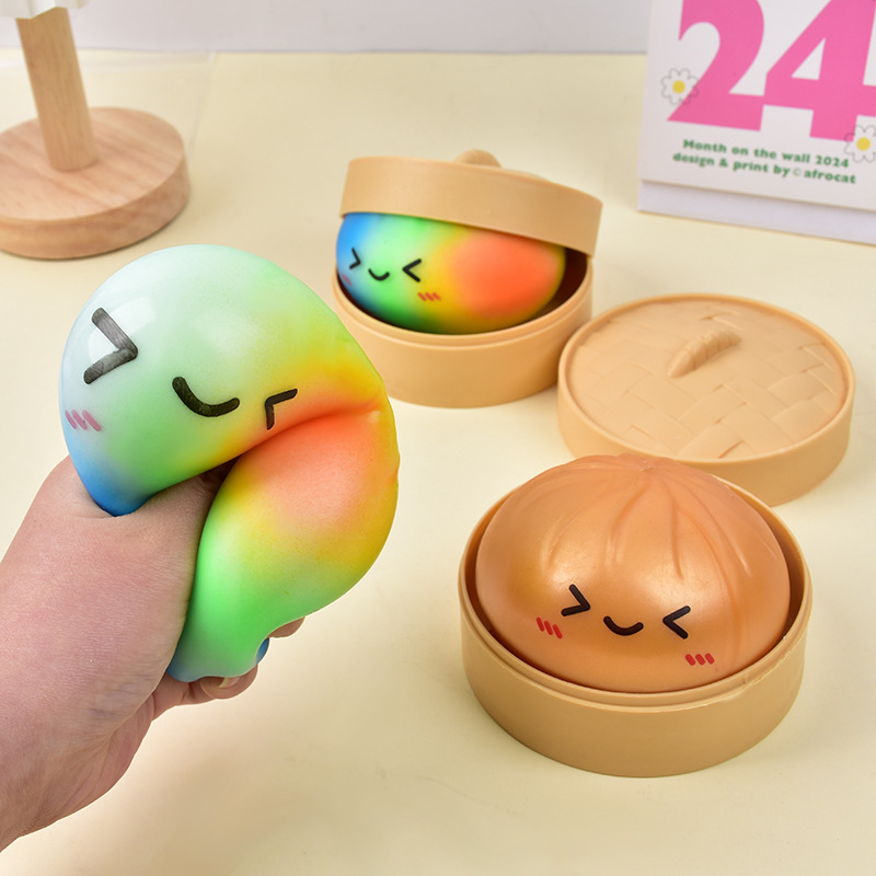 Rainbow Dumpling Squishy Toy T - Kids Toys Basket บทวิจารณ์และราคา