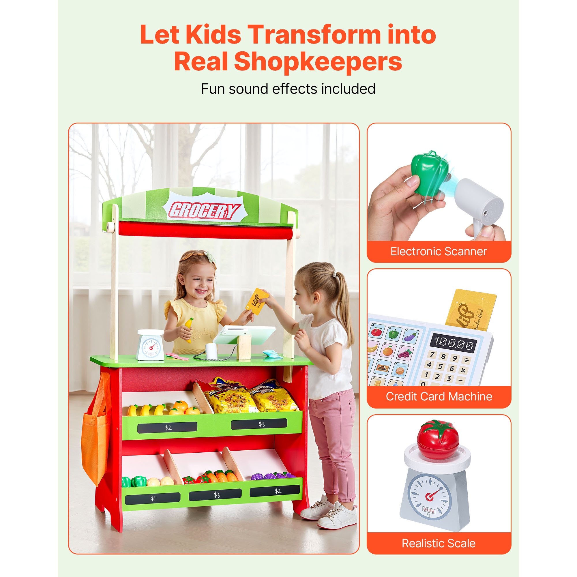 SucceBuy 2-in-1 Kids Wooden Pu - Kids Toys In Store บทวิจารณ์และราคา