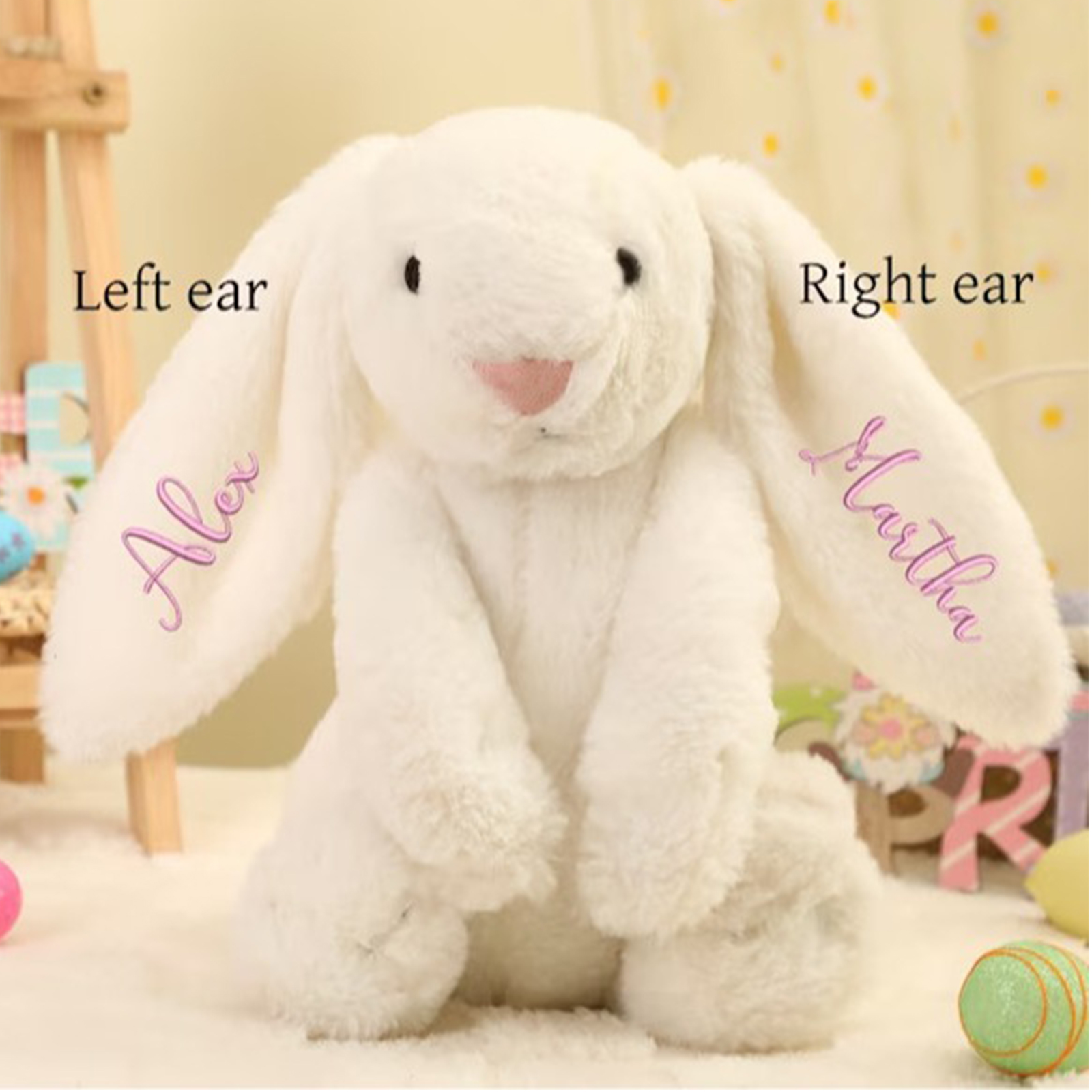 Embroidered Plush Bunny toys P - Kids Toys Names บทวิจารณ์และราคา