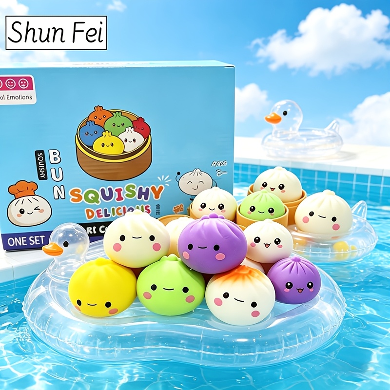 1PC Colorful Steamed Bun Squis - Kids Toys Basket บทวิจารณ์และราคา