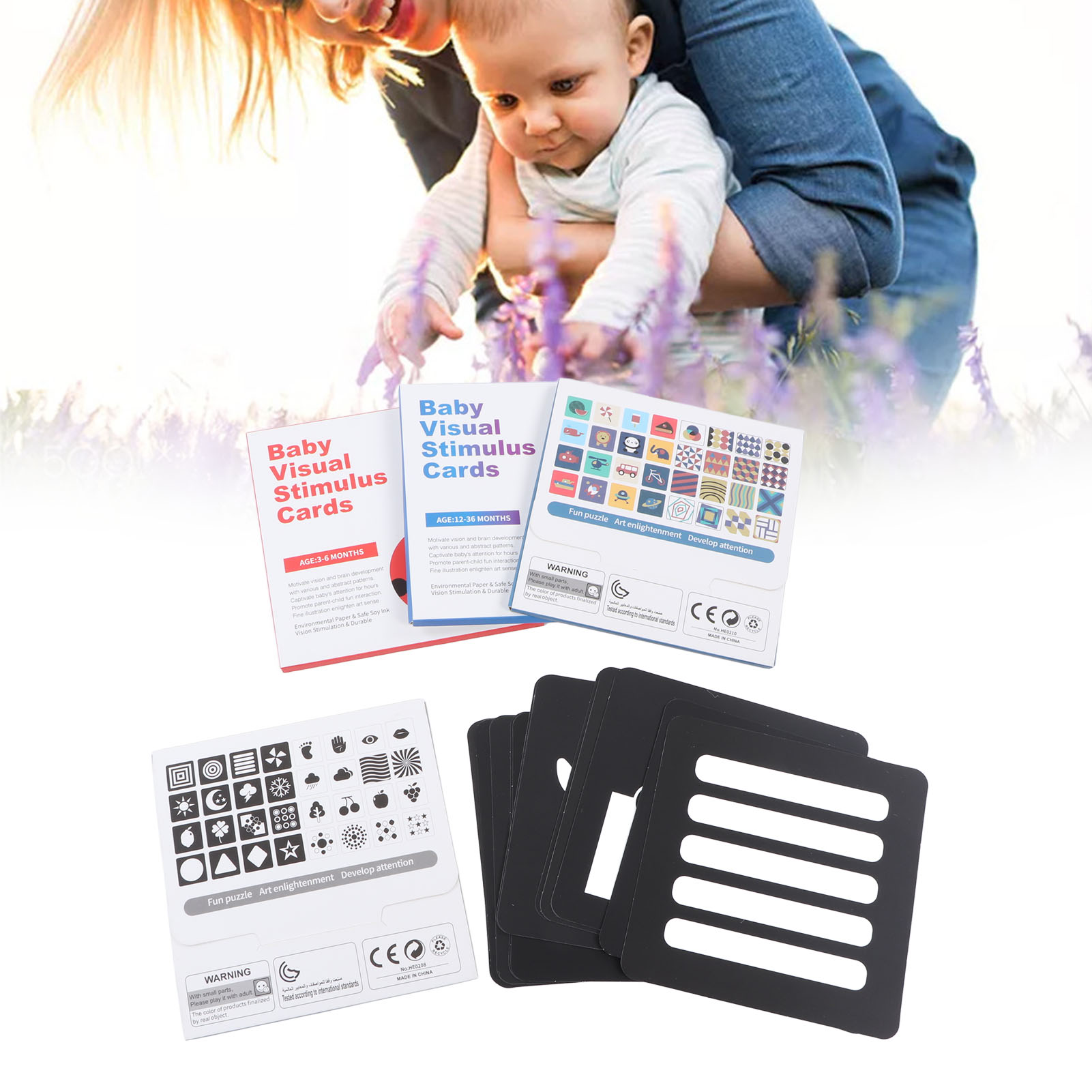 ZK40 64pcs High Contrast Baby  - Educational Flash Card บทวิจารณ์และราคา