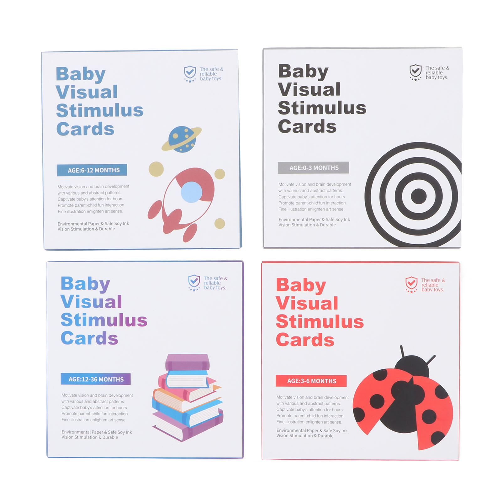 ZK40 64pcs High Contrast Baby  - Educational Flash Card บทวิจารณ์และราคา