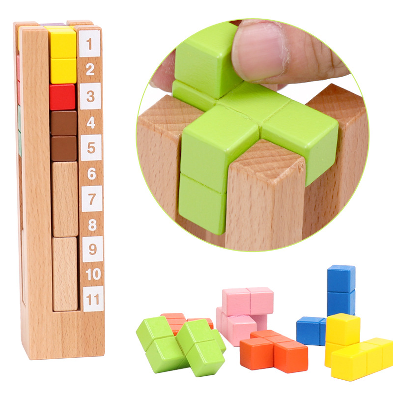 Tower Block Wooden Blocks Educ - Kids Toys Now บทวิจารณ์และราคา