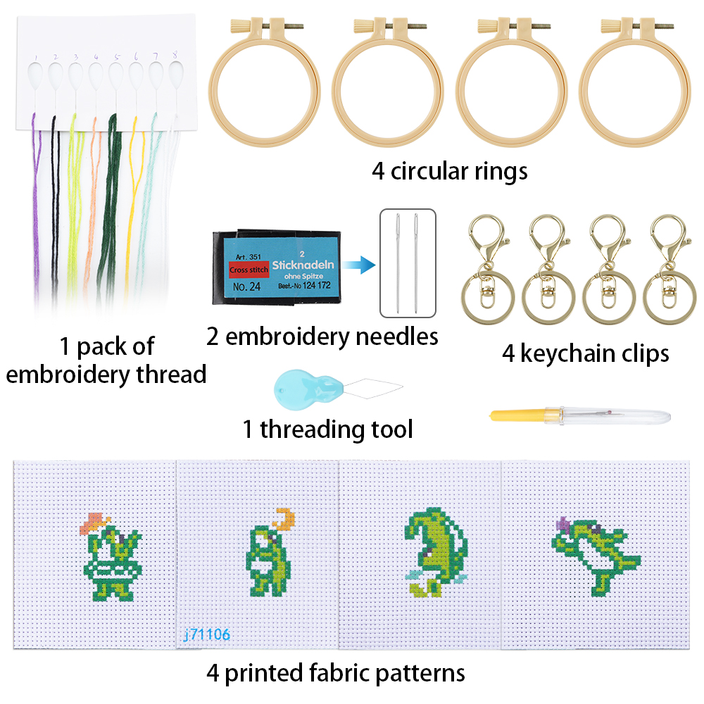 4pcs Embroidery Starter Kit DI - Kids & Toys Expo Saudi Arabia บทวิจารณ์และราคา