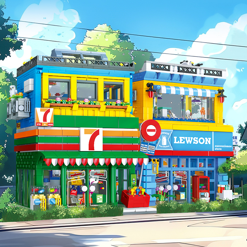 1263+PCS Street Scene Convenie - Kids Toys In Store บทวิจารณ์และราคา