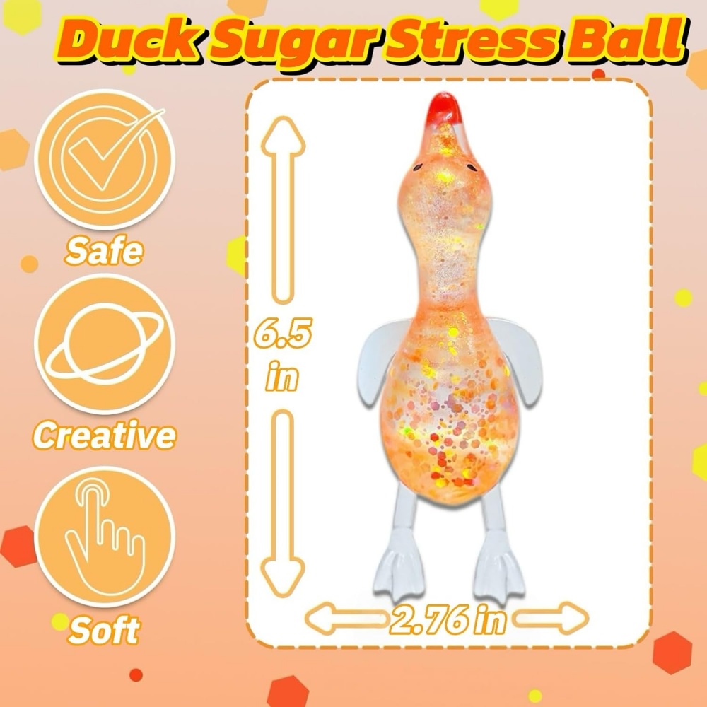 Duck Sugar Stress Ball Squishy - Kids Toys Basket บทวิจารณ์และราคา