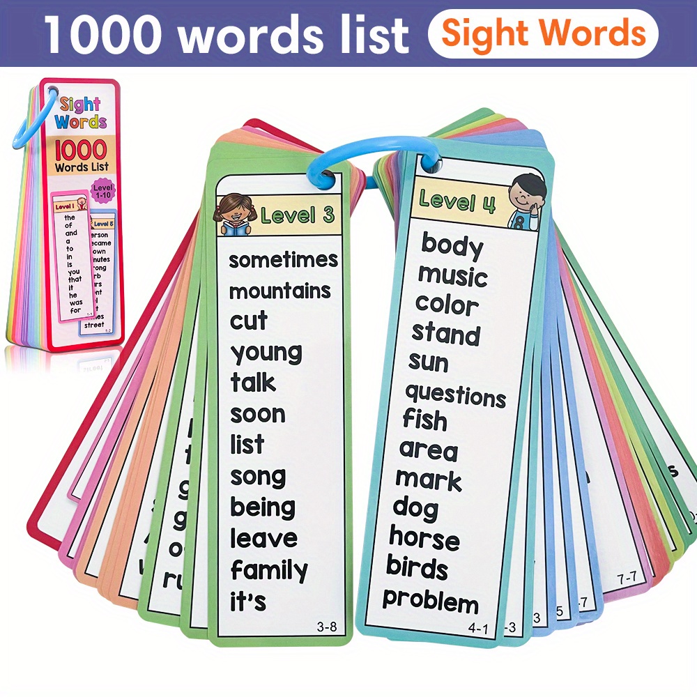 1000 Sight Words Flash Cards f - Educational Flash Card บทวิจารณ์และราคา
