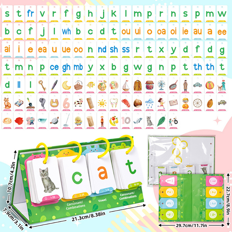 Kids CVC Words Flashcards Phon - Educational Flash Card บทวิจารณ์และราคา