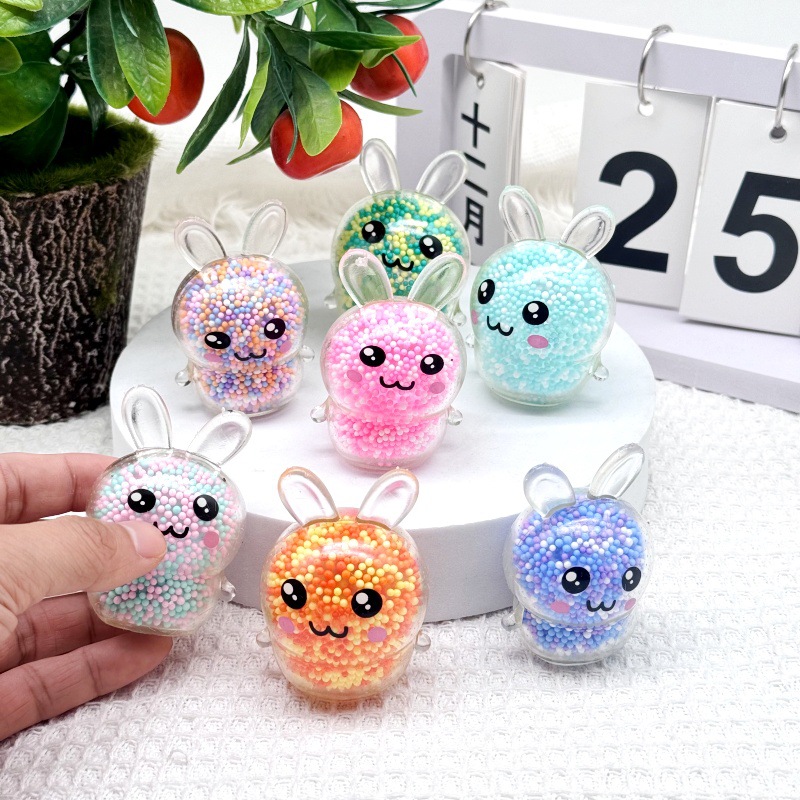 3PCS Squishy Bunny Stress Ball - Kids Toys Basket บทวิจารณ์และราคา