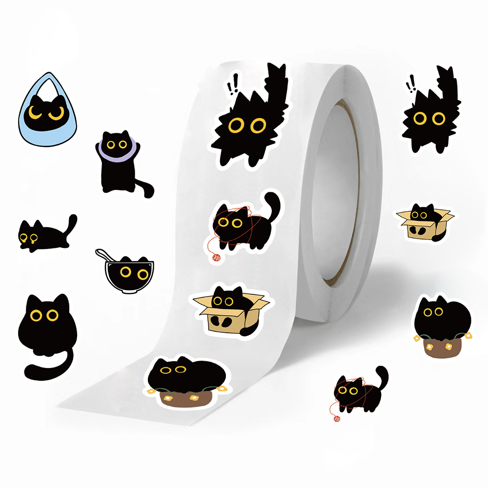 100-500Pcs Cartoon Cat Roll St - Kids Toys Names บทวิจารณ์และราคา