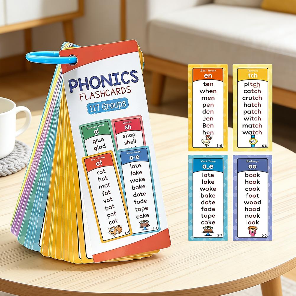 117 Groups Phonics Flashcards  - Educational Flash Card บทวิจารณ์และราคา