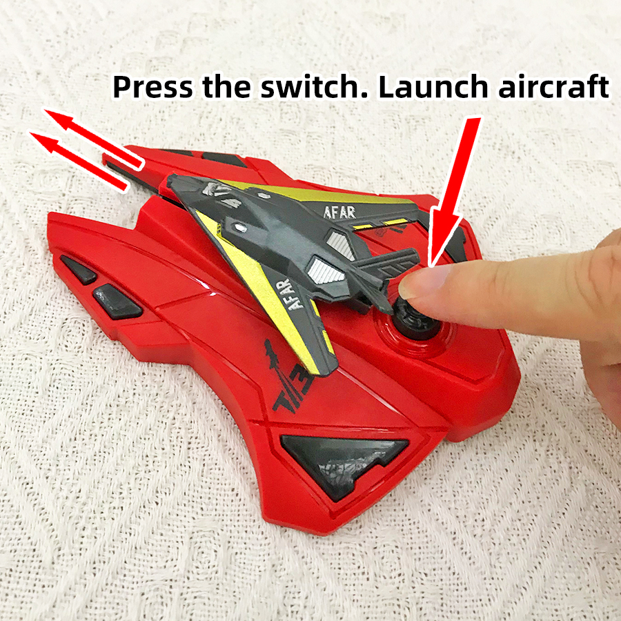 Boy catapult airplane toy, red - Catapult Launcher Toy บทวิจารณ์และราคา