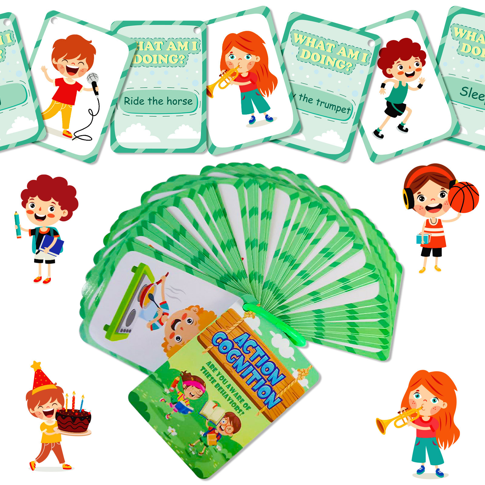 50Pcs/Set Cognition Learning C - Educational Flash Card บทวิจารณ์และราคา