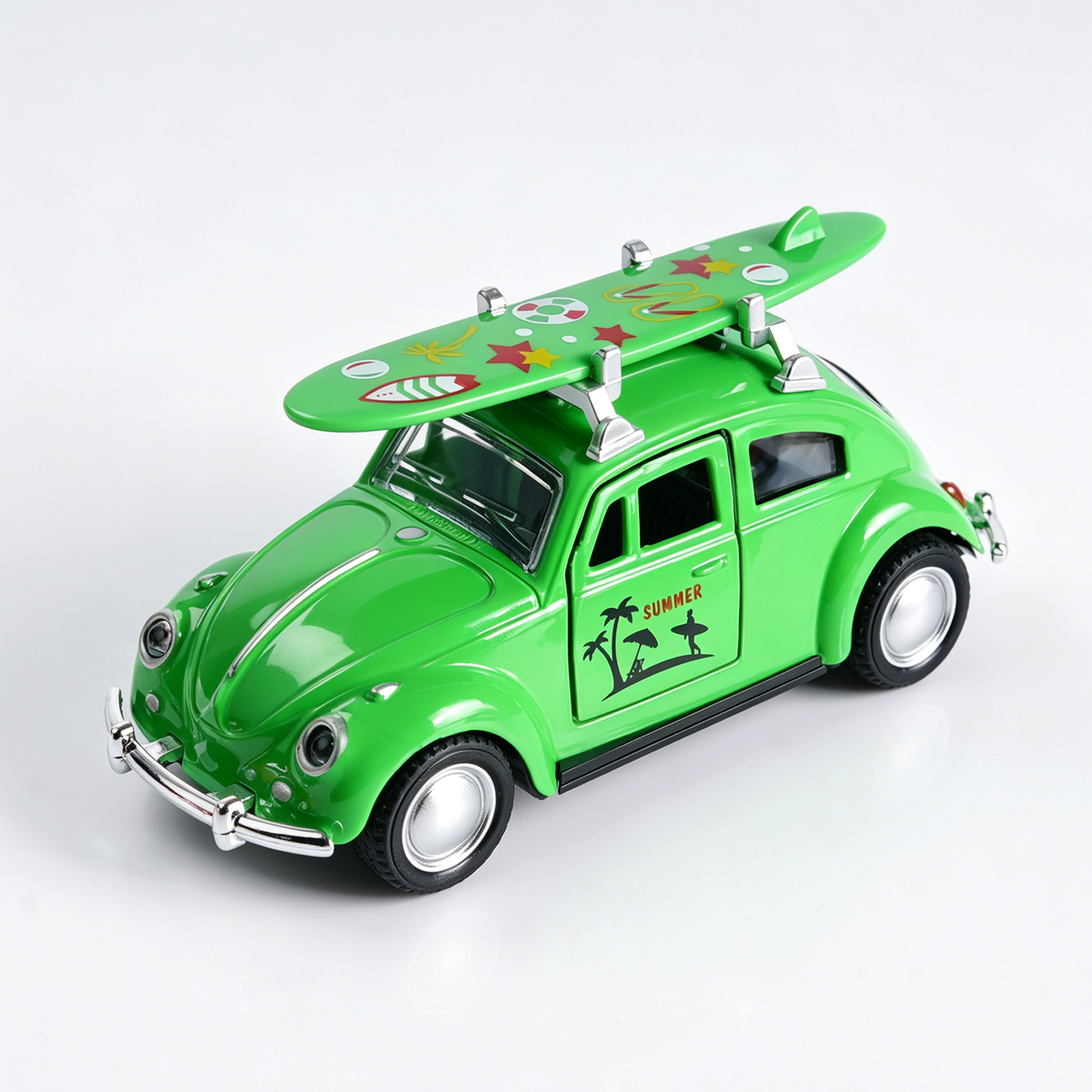 Retro Green Beetle Diecast Car - Kids Toys Cars บทวิจารณ์และราคา