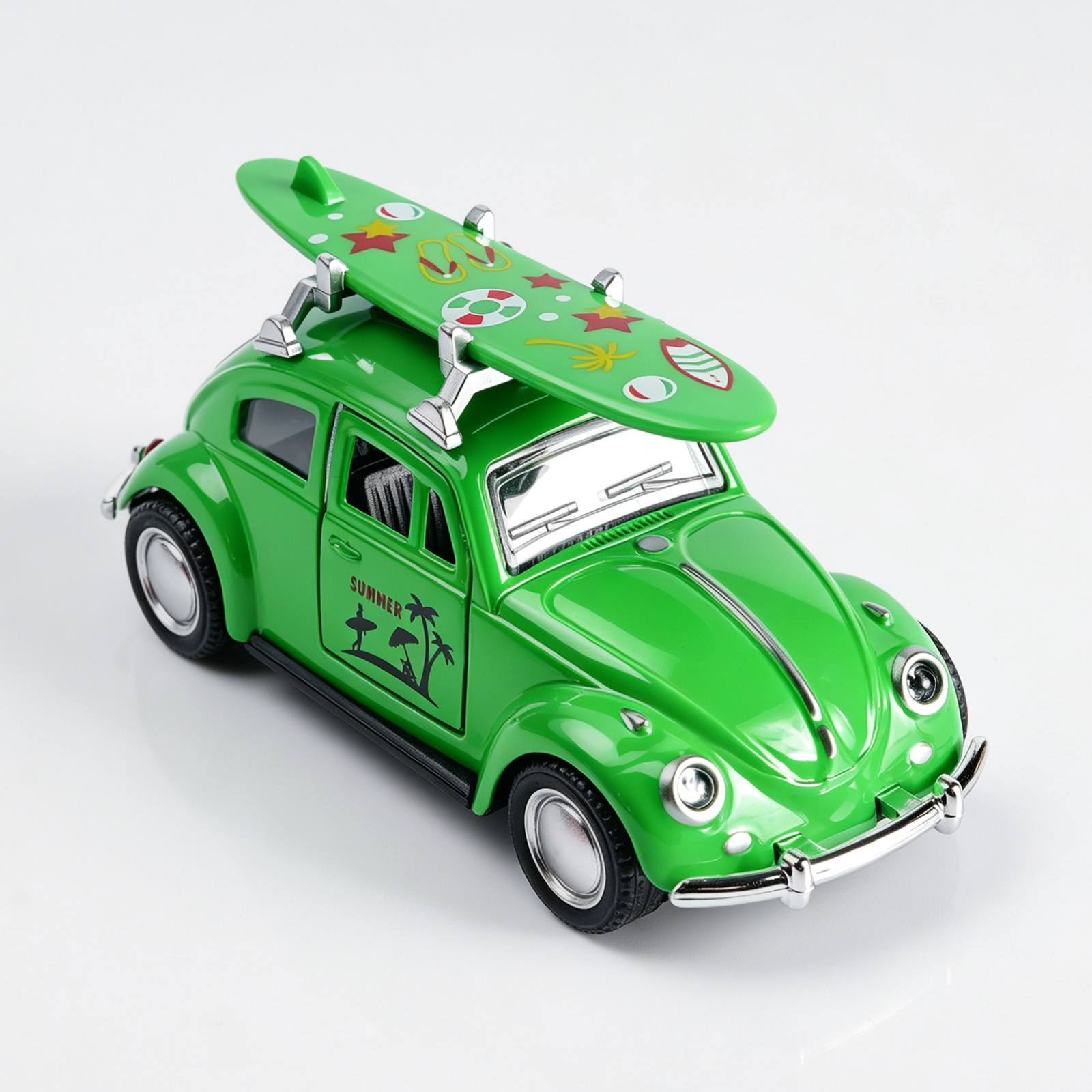 Retro Green Beetle Diecast Car - Kids Toys Cars บทวิจารณ์และราคา