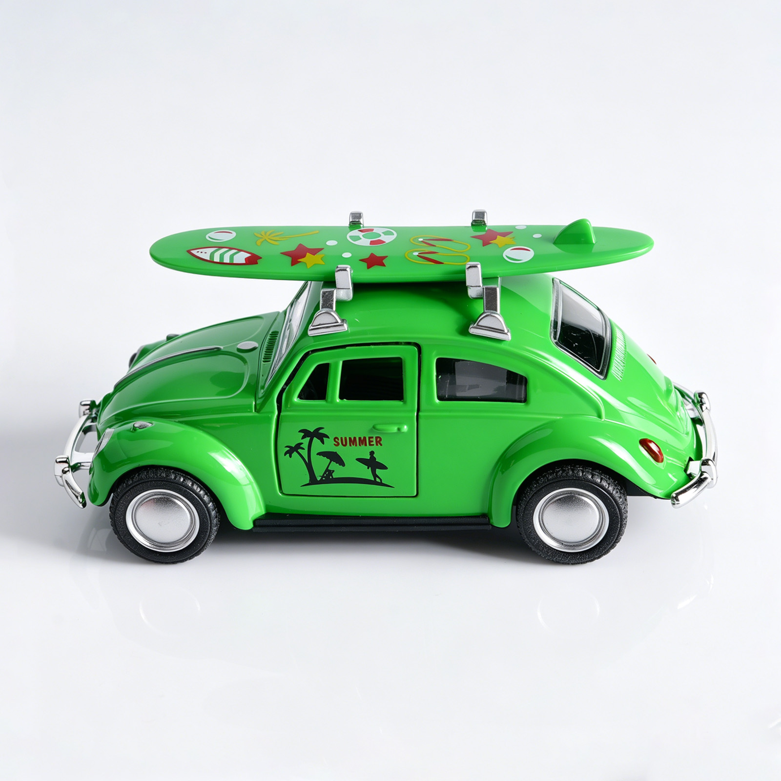 Retro Green Beetle Diecast Car - Kids Toys Cars บทวิจารณ์และราคา