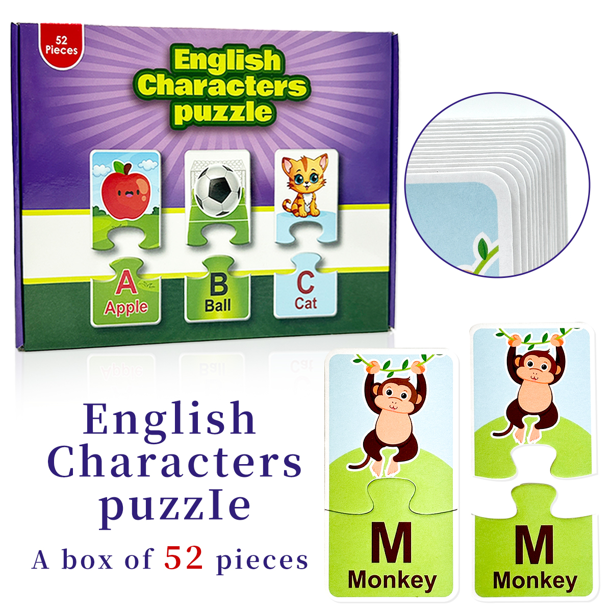 Alphabet Matching Puzzle Cards - Educational Flash Card บทวิจารณ์และราคา