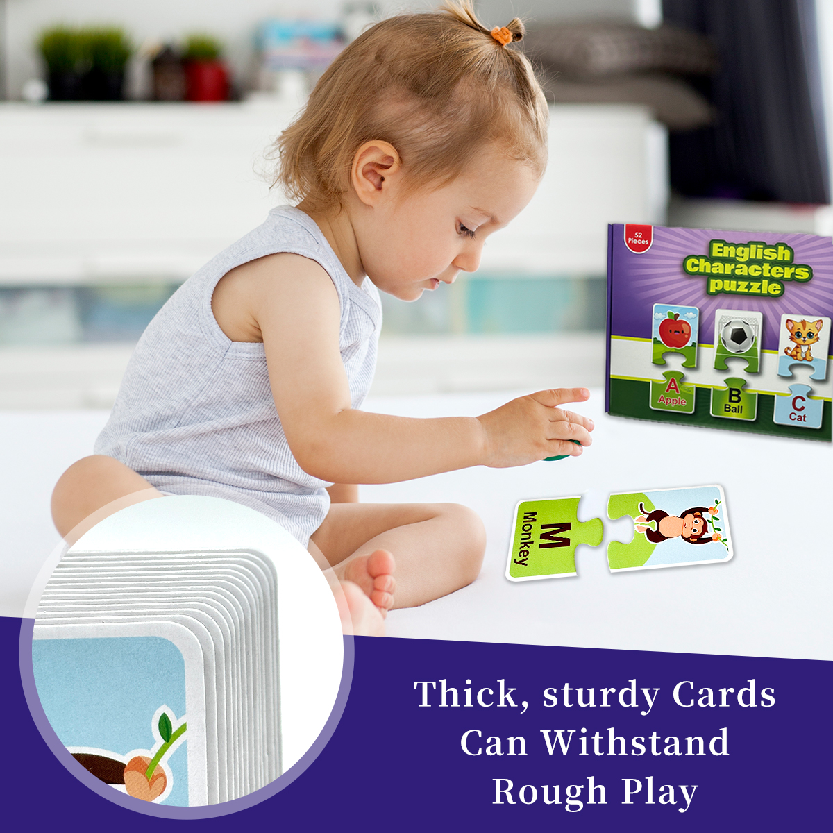 Alphabet Matching Puzzle Cards - Educational Flash Card บทวิจารณ์และราคา
