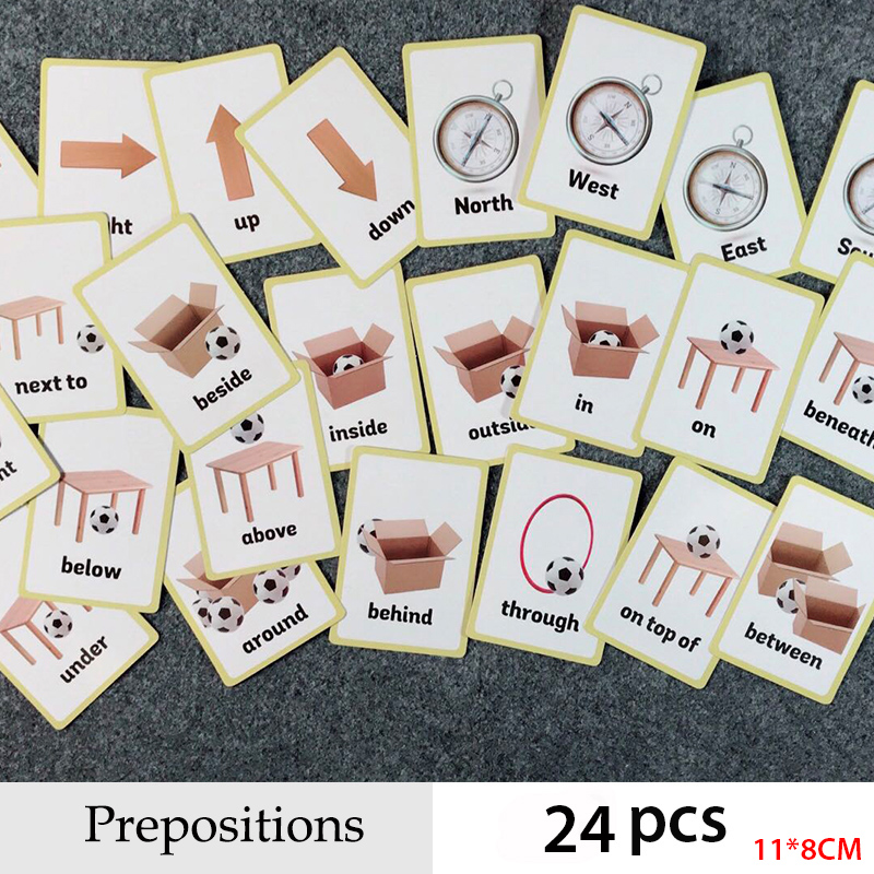 Prepositions and Gestures Seri - Educational Flash Card บทวิจารณ์และราคา